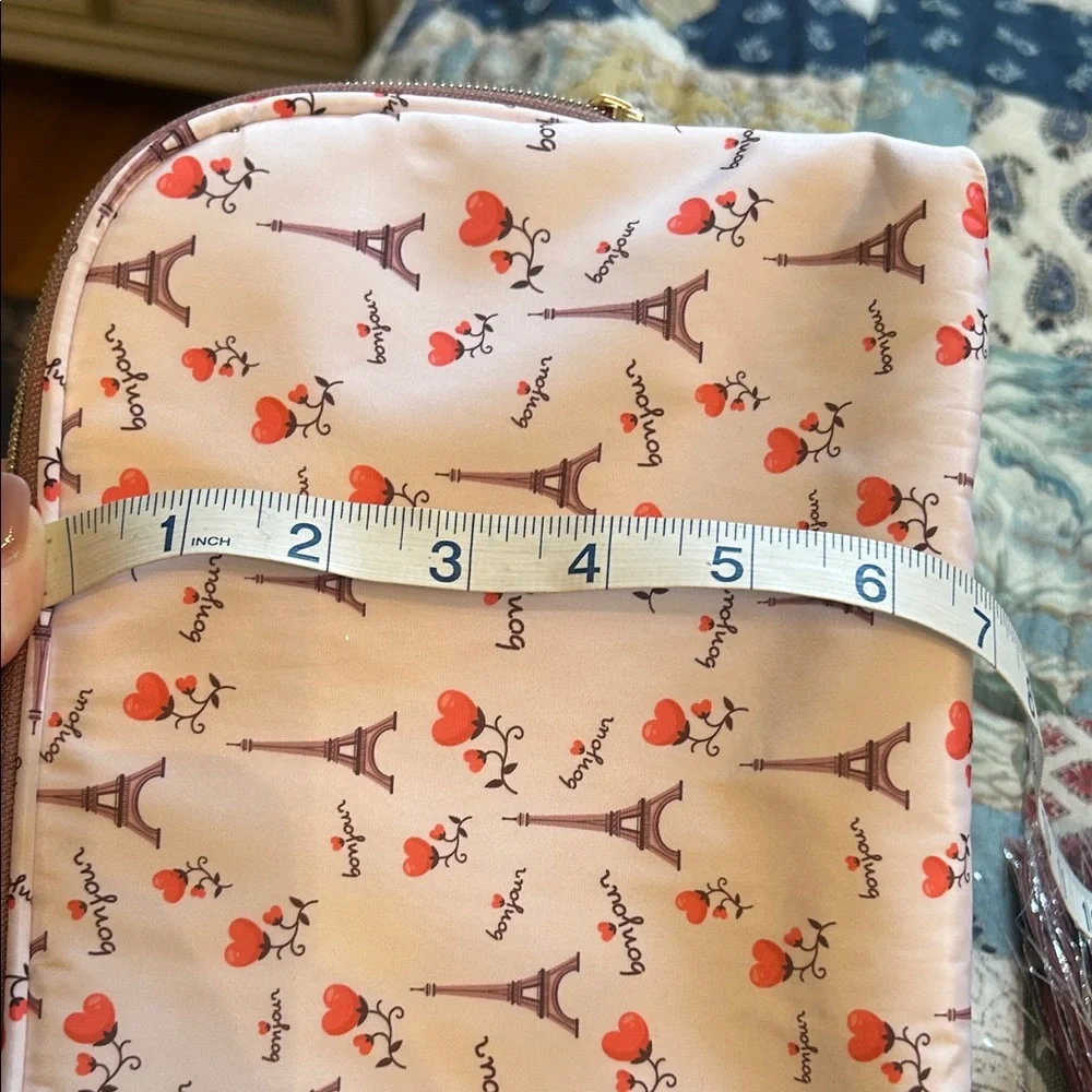 Lot of two Paris themed cosmetic bags